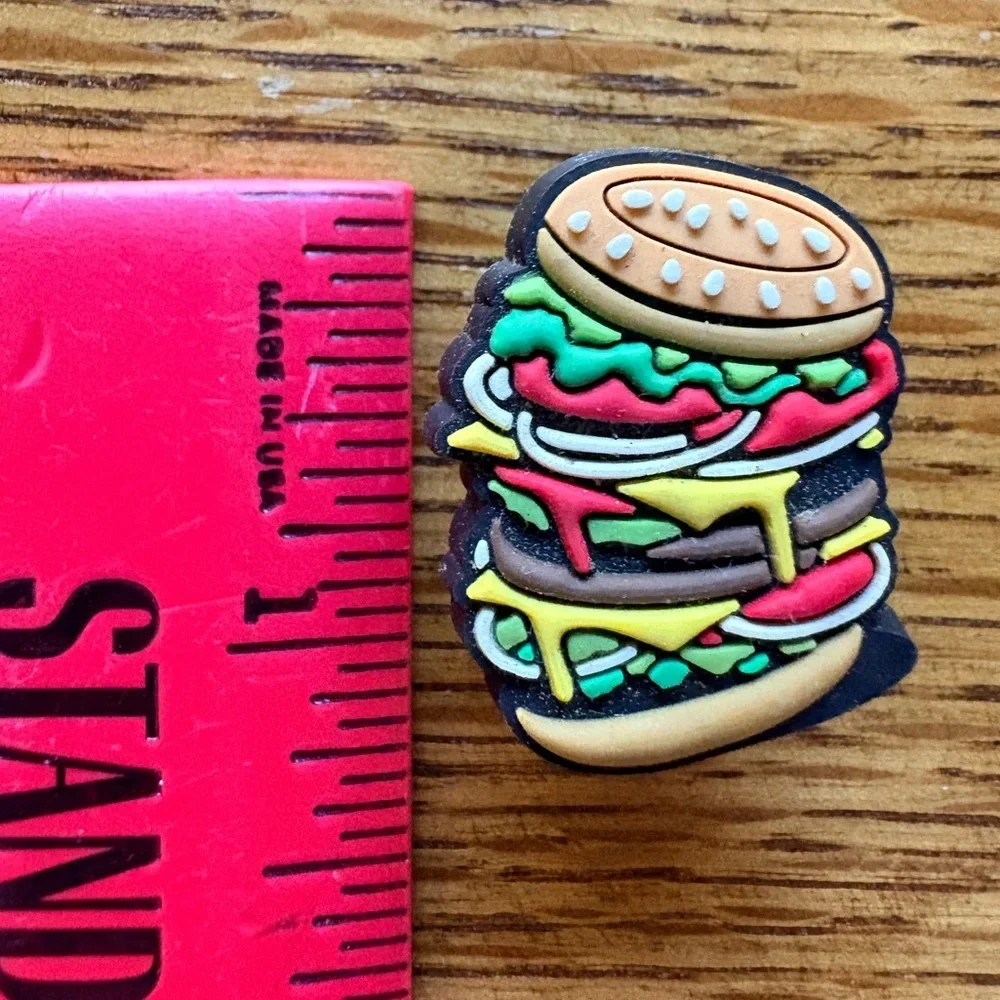 Set of 3- Fun Food-Themed Shoe Charms